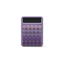 Truebo Circle Mor Renkli Hesap Makinesi
