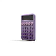 Truebo Circle Mor Renkli Hesap Makinesi