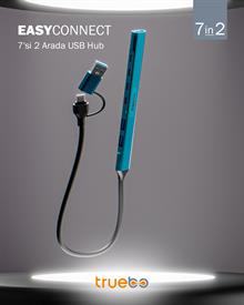 Truebo EasyConnect 7in2 Type-C / USB 3.0 Hub