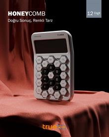 Truebo HoneyComb Beyaz Renkli Hesap Makinesi