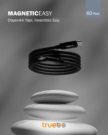 Truebo MagneticEasy Dayanıklı Şarj ve Veri Kablosu