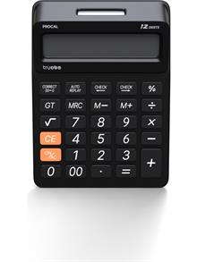 Truebo ProCal Profesyonel Siyah Hesap Makinesi 