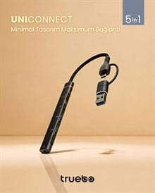 Truebo UniConnect 5 in 1 USB + Type-C Hub