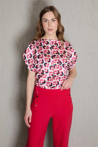 GEOMETRİK DESENLİ BLUZ