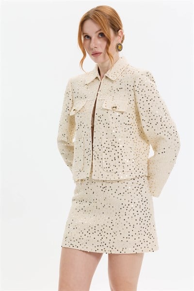 PAYET DETAYLI KISA CEKET