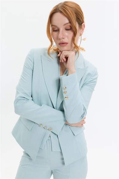 KATLI YAKA MİNT BLAZER