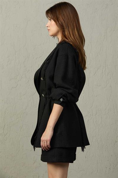 KUMAŞ KOMBİNLİ CEKET