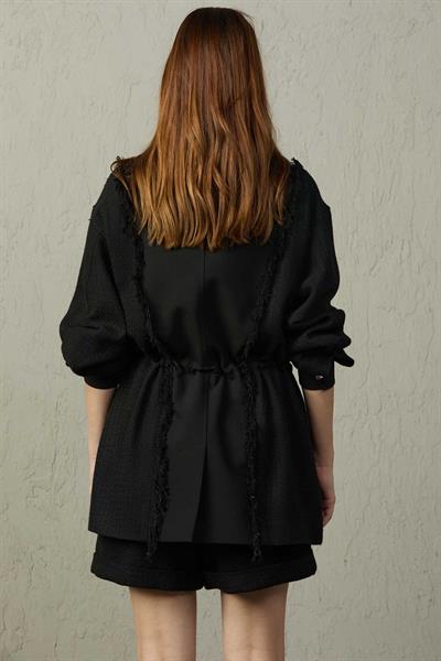 KUMAŞ KOMBİNLİ CEKET