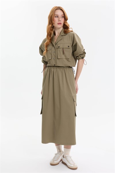 KARGO CEP DETAYLI HAKİ ETEK