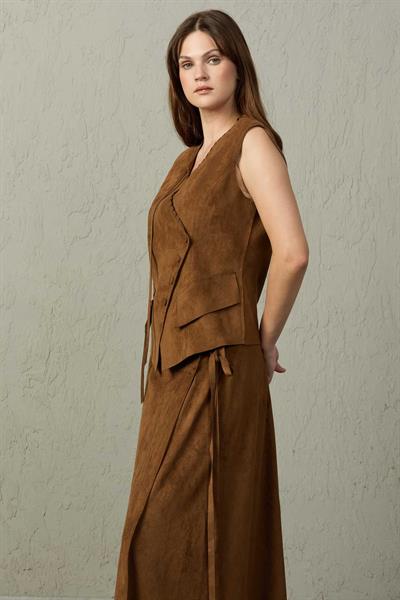 SÜET GÖRÜNÜMLÜ ETEK