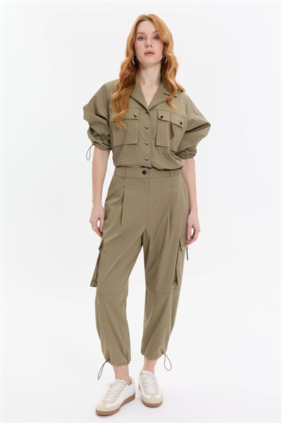 KARGO CEP DETAYLI HAKİ PANTOLON