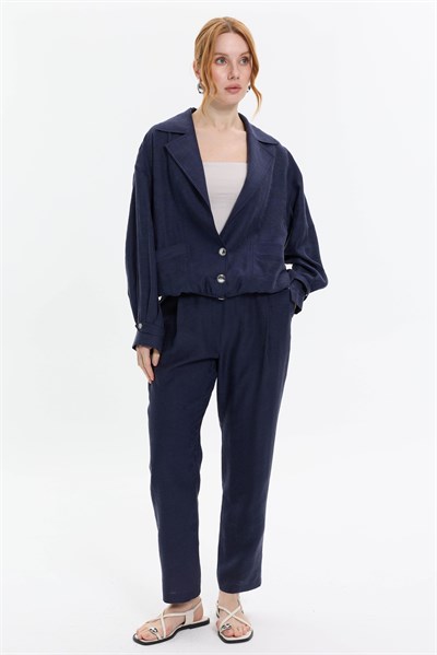 CEPLİ DÜZ PAÇA PANTOLON