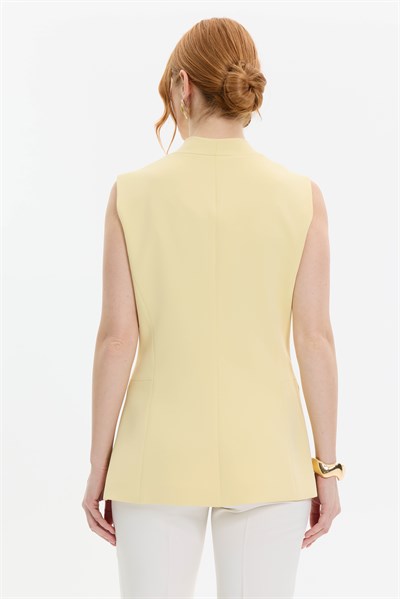 DÜĞME DETAYLI UZUN YELEK