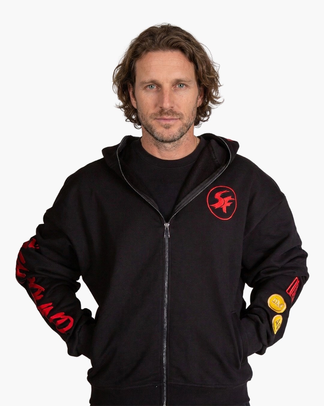 STREET FIGHTER FERMUARLI NAKIŞ İŞLEMELİ SWEATSHIRT