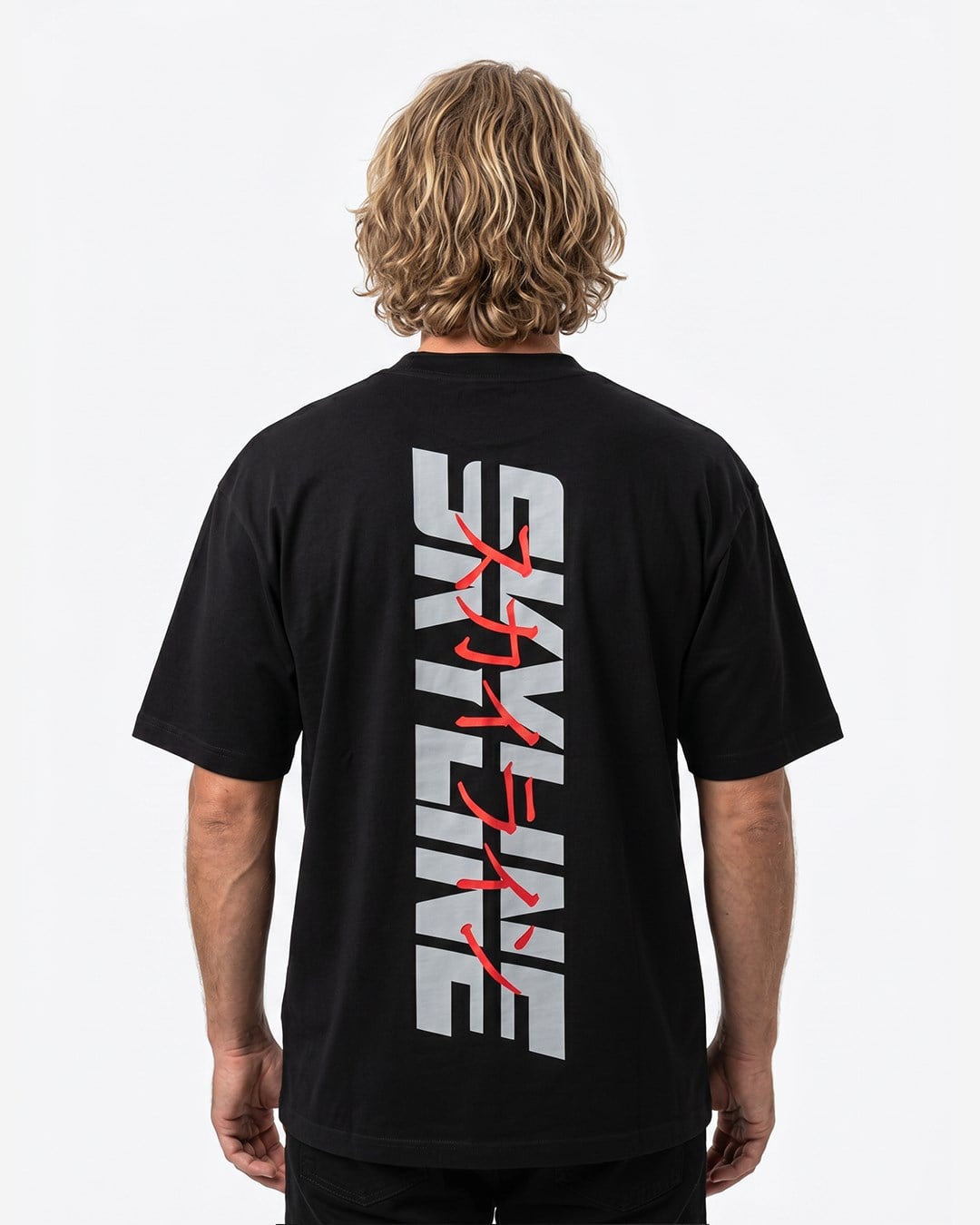 T-SHIRTDM-46GTR SKYLINE BLACK T-SHIRT