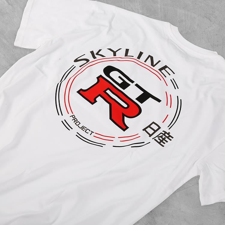 T-SHIRTDM-46GTR WHITE STAMP T-SHIRT
