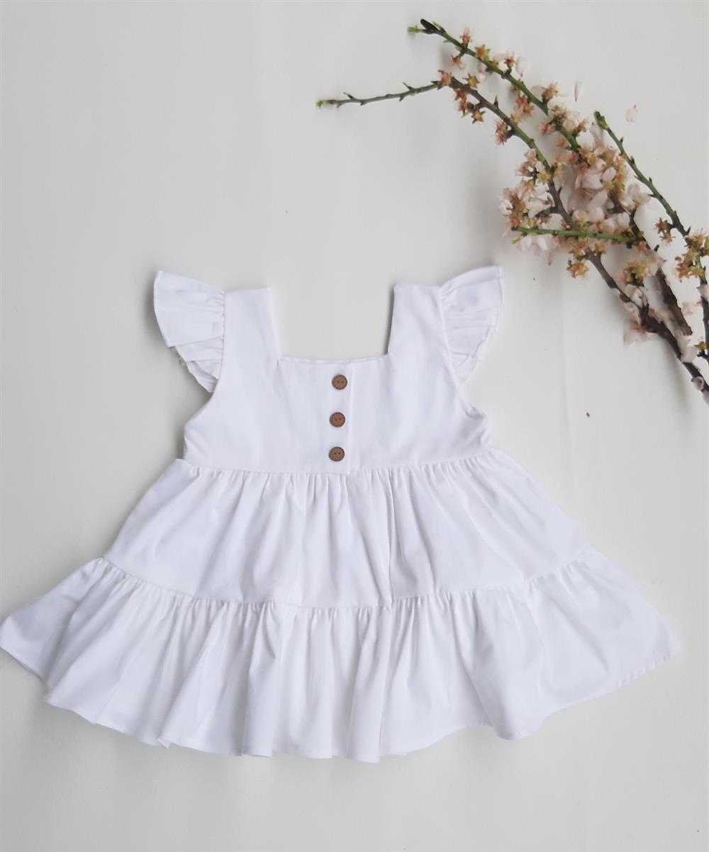 Kız Bebek Çikolata Bohem Elbise