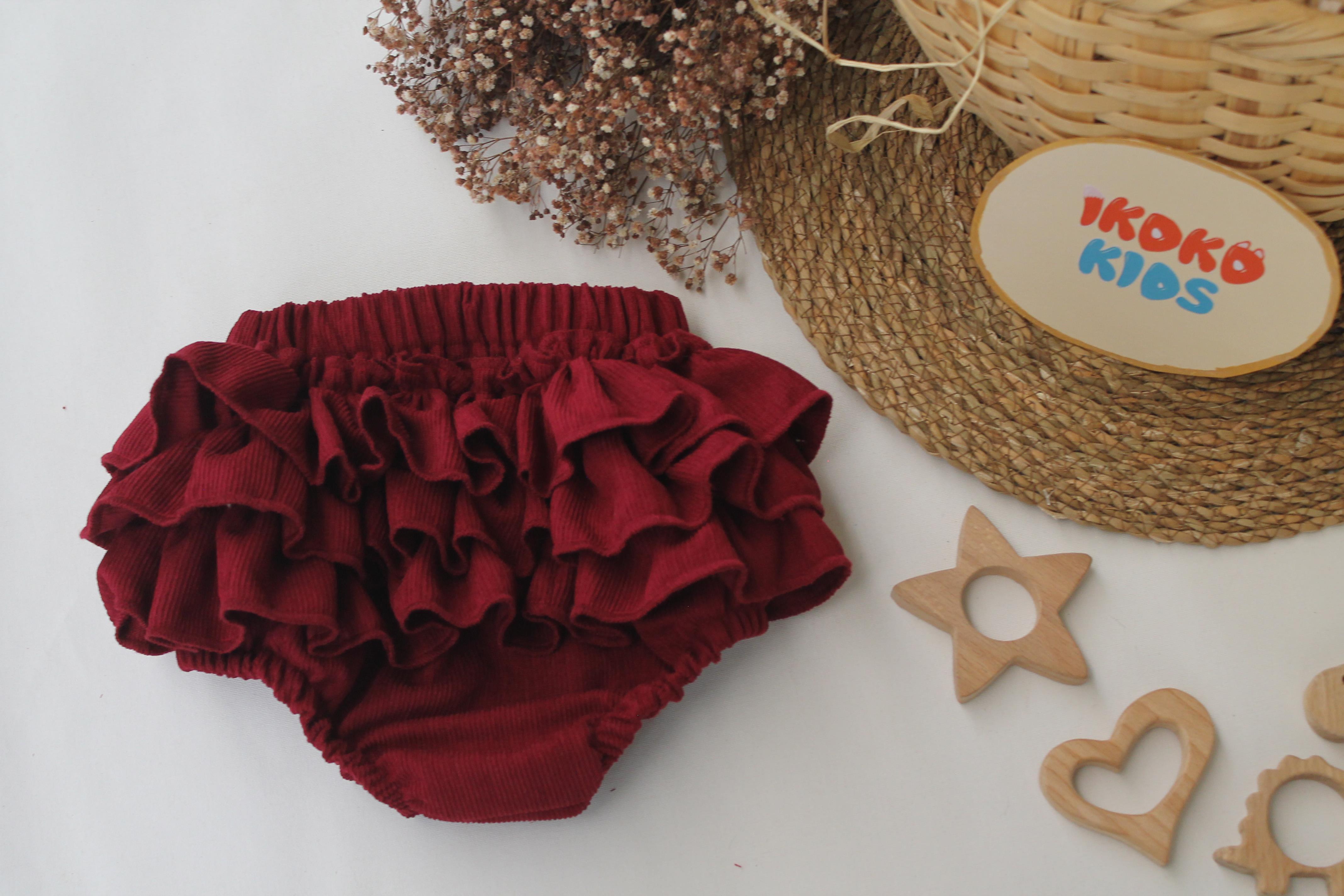 Taba Kadife Fırfırlı Rompers