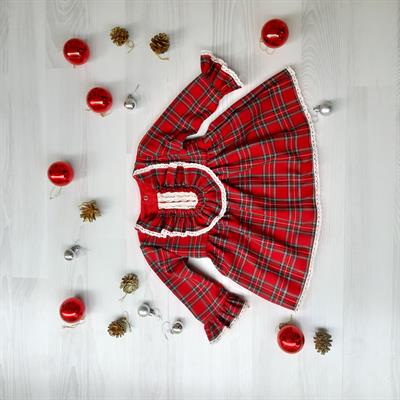 NursuBaby Gül Kurusu Askılı Kare Yaka Elbise&Bluz Takım