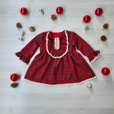 NursuBaby Gül Kurusu Askılı Kare Yaka Elbise&Bluz Takım