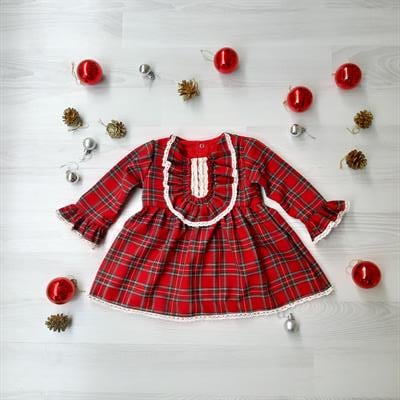 NursuBaby Gül Kurusu Askılı Kare Yaka Elbise&Bluz Takım