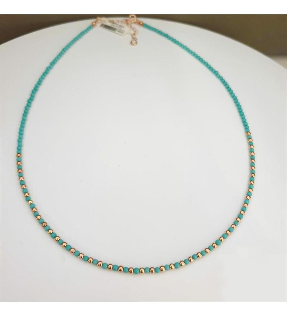  (Firuze) Turkuaz Gümüş Kolye