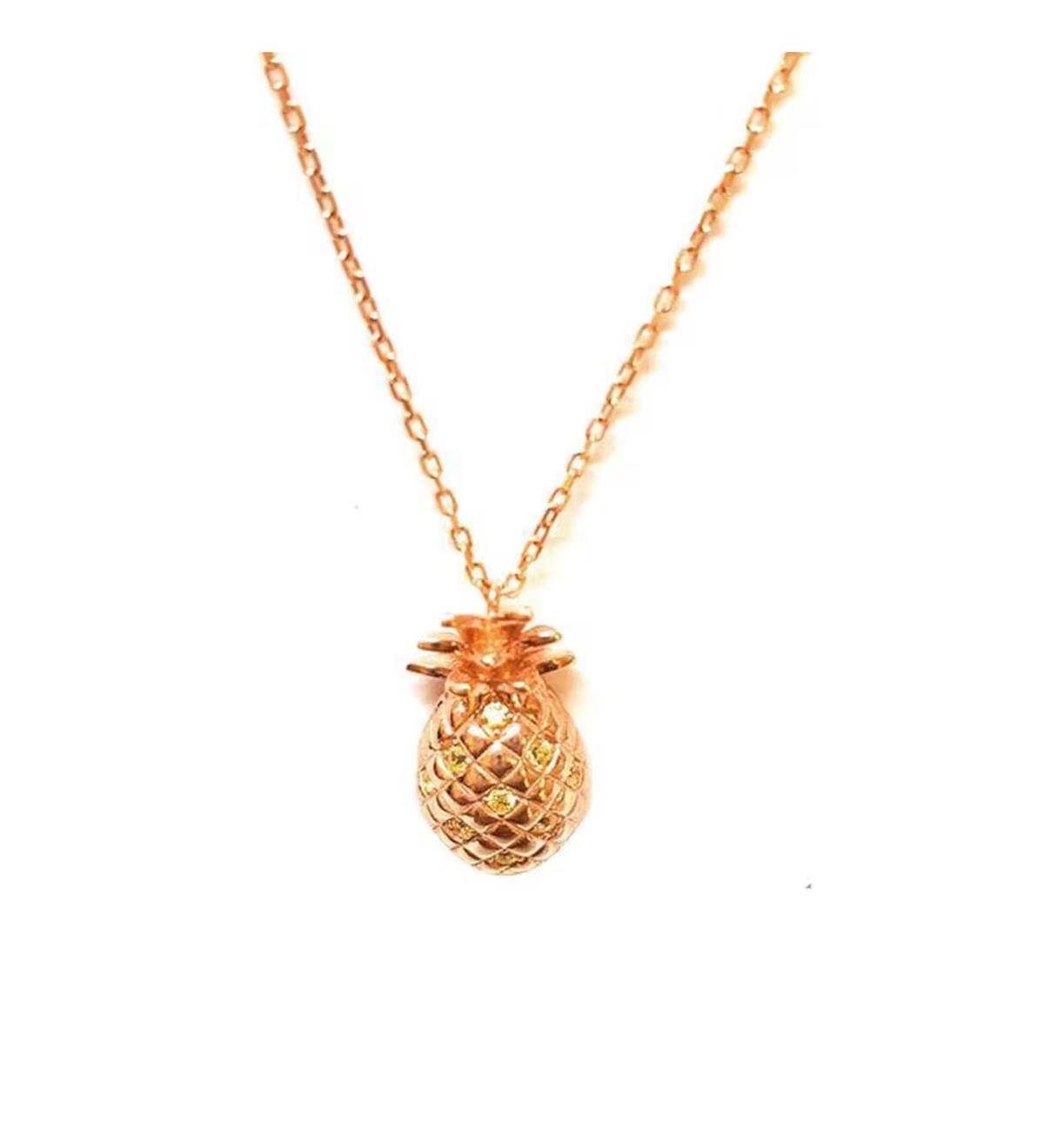 Ananas Gümüş Kolye