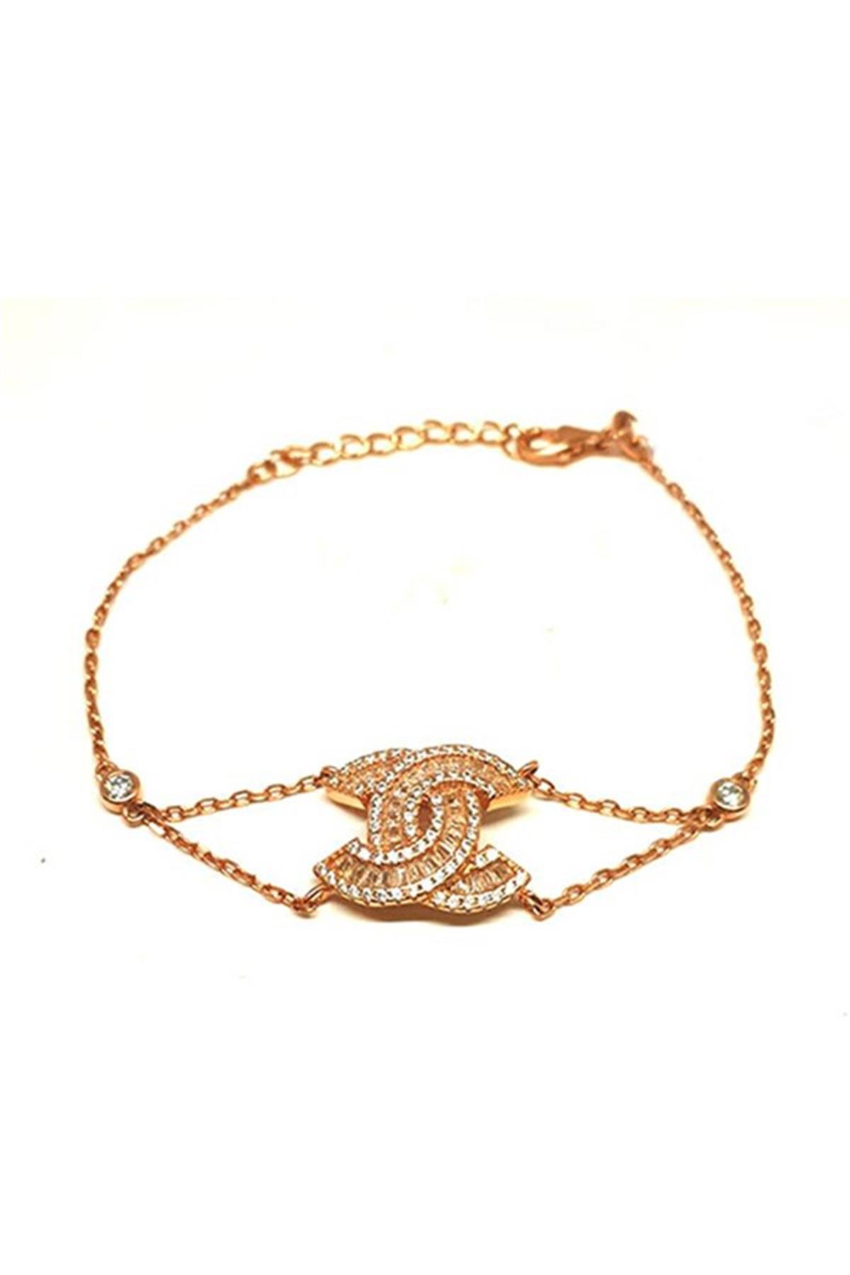 Baget Taşlı Gümüş Bileklik