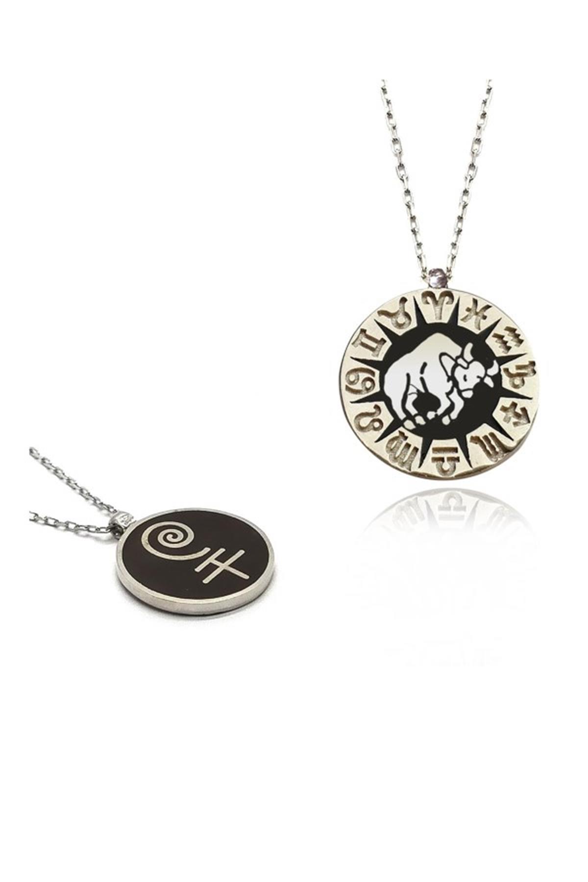 Boğa Burcu Gümüş Kolye (Burç Kolye)