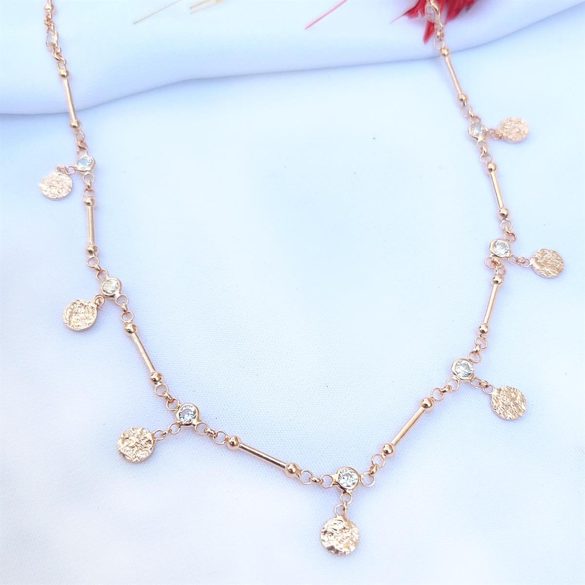 Gümüş Çubuk Zincir Kolye