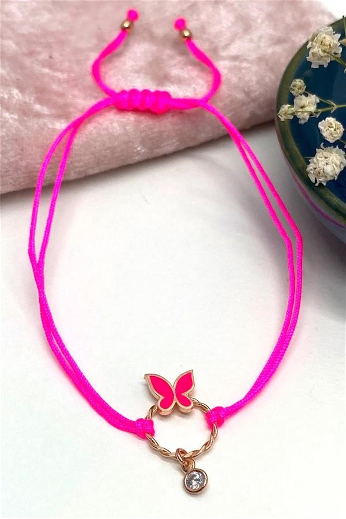 Halka Kelebek Figürlü Gümüş Bileklik