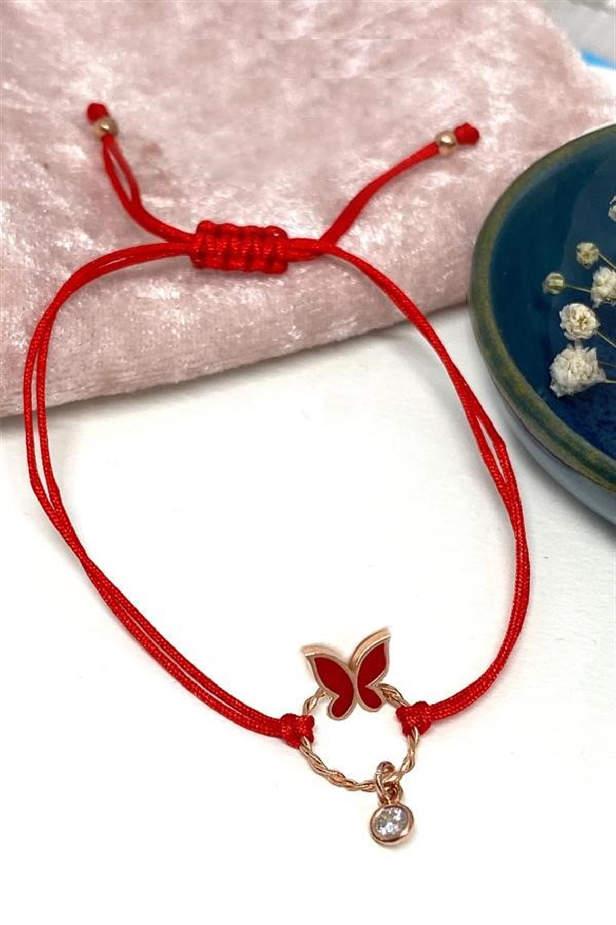 İpli Kelebek Gümüş Bileklik