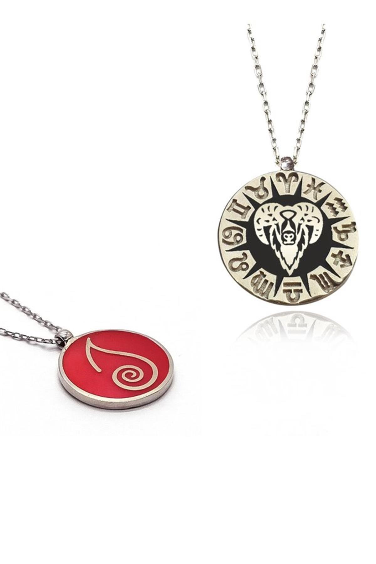 Koç Burcu Gümüş Kolye (Burç Kolye)