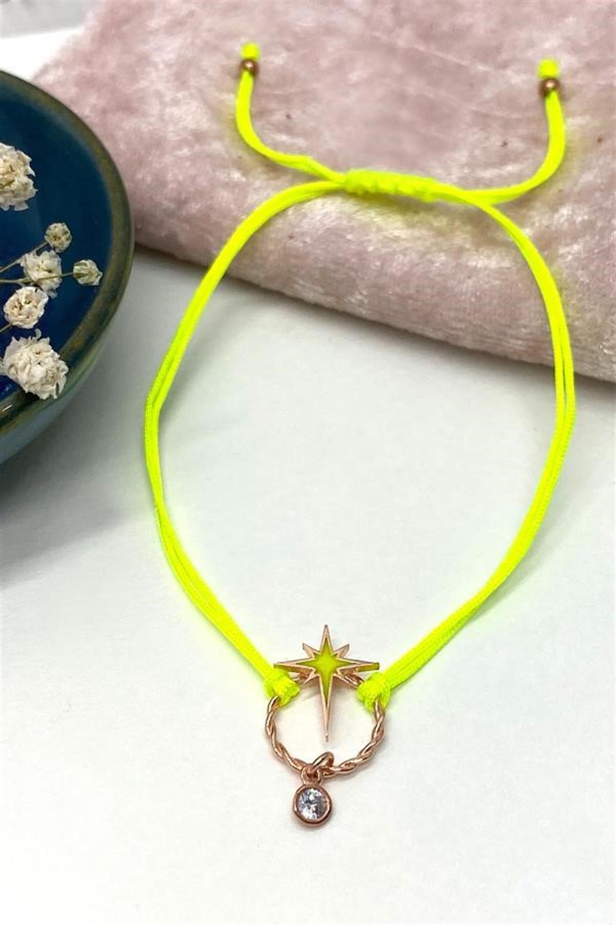 Kuzey Yıldızı Halka Gümüş Bileklik