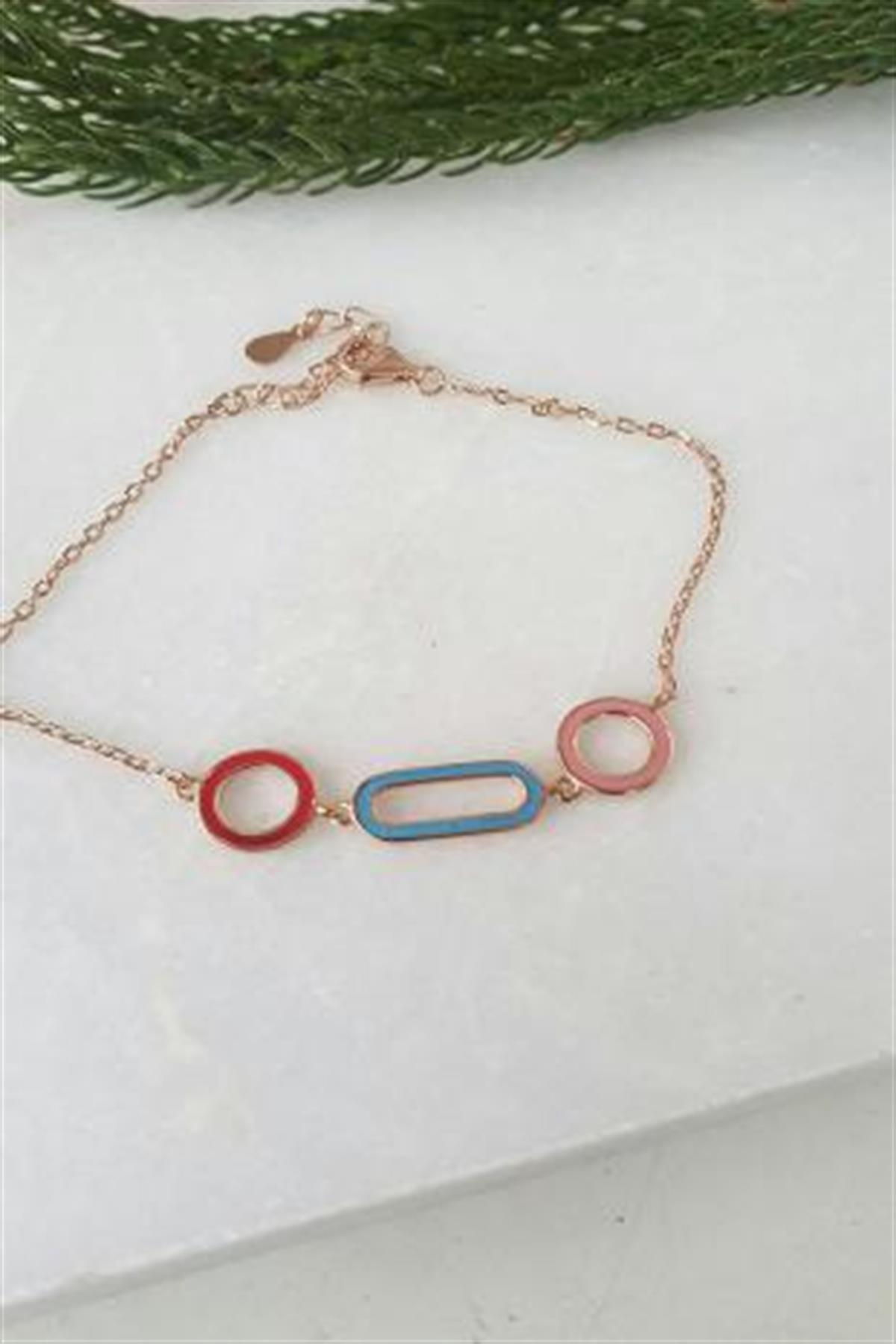 Mineli Gümüş Bileklik