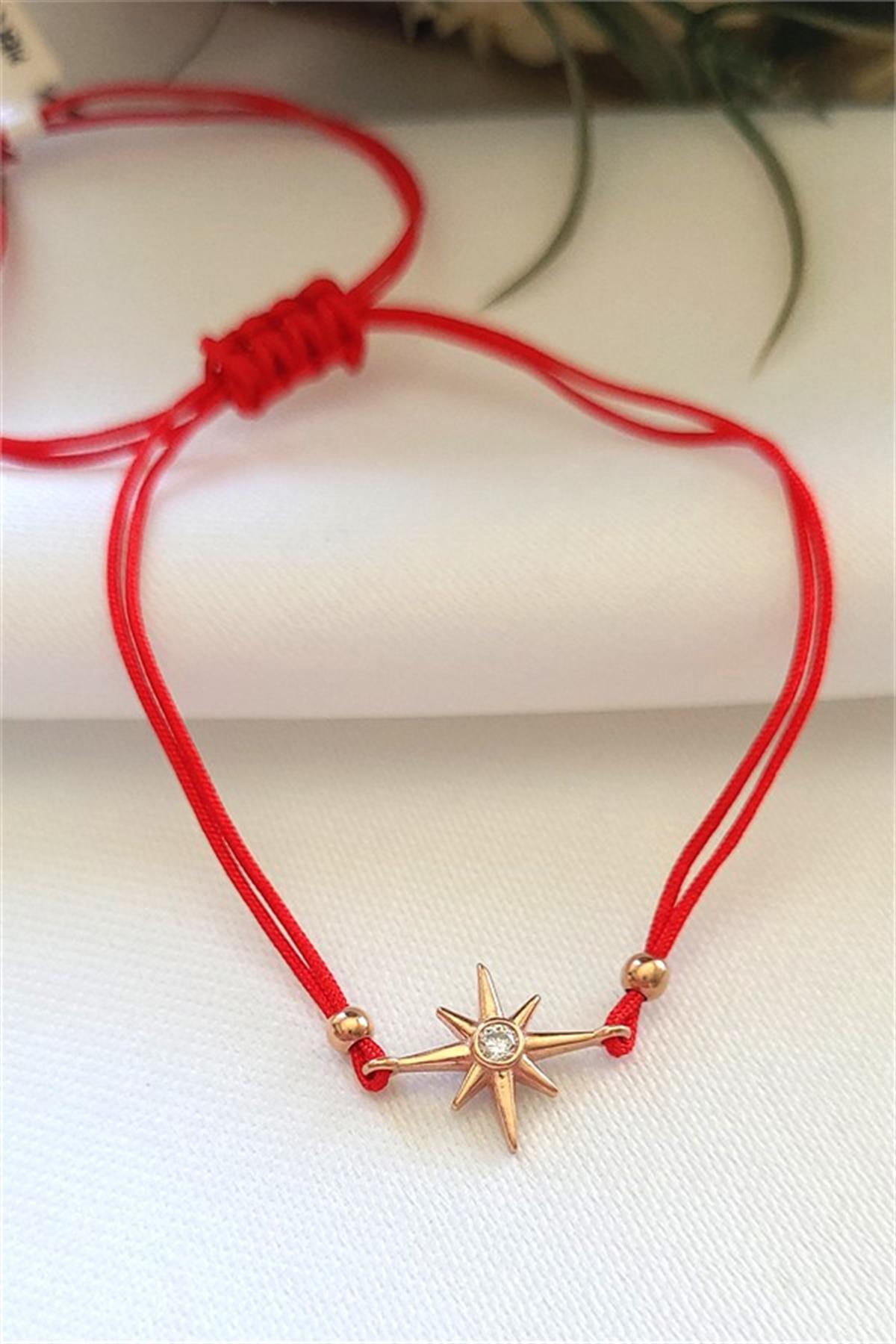 Pusula Gümüş İpli Bileklik