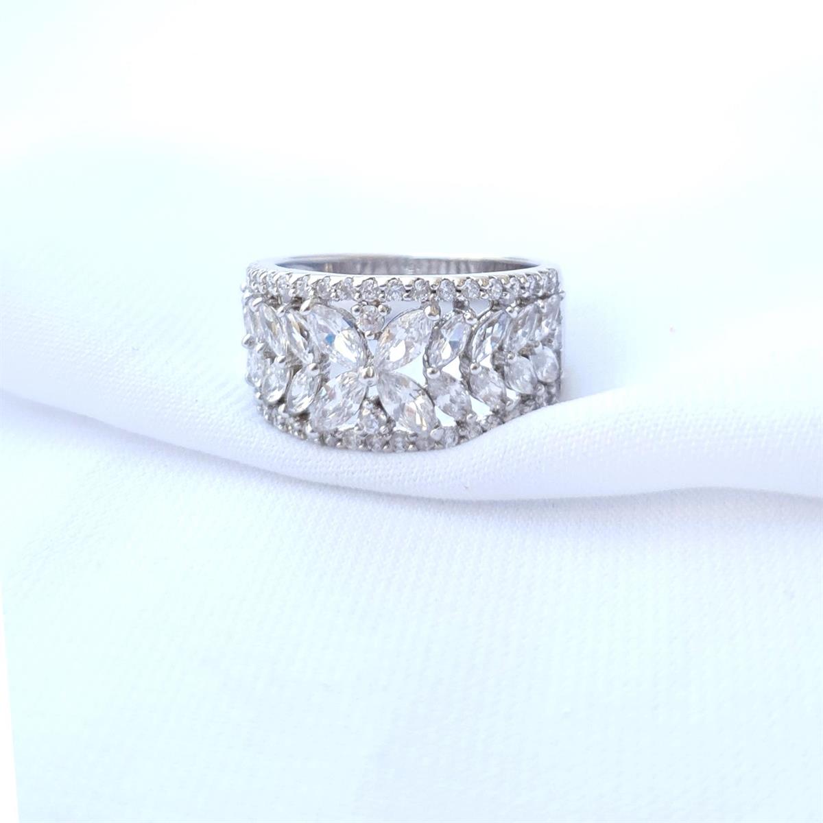 Taşlı İthal Gümüş Yüzük