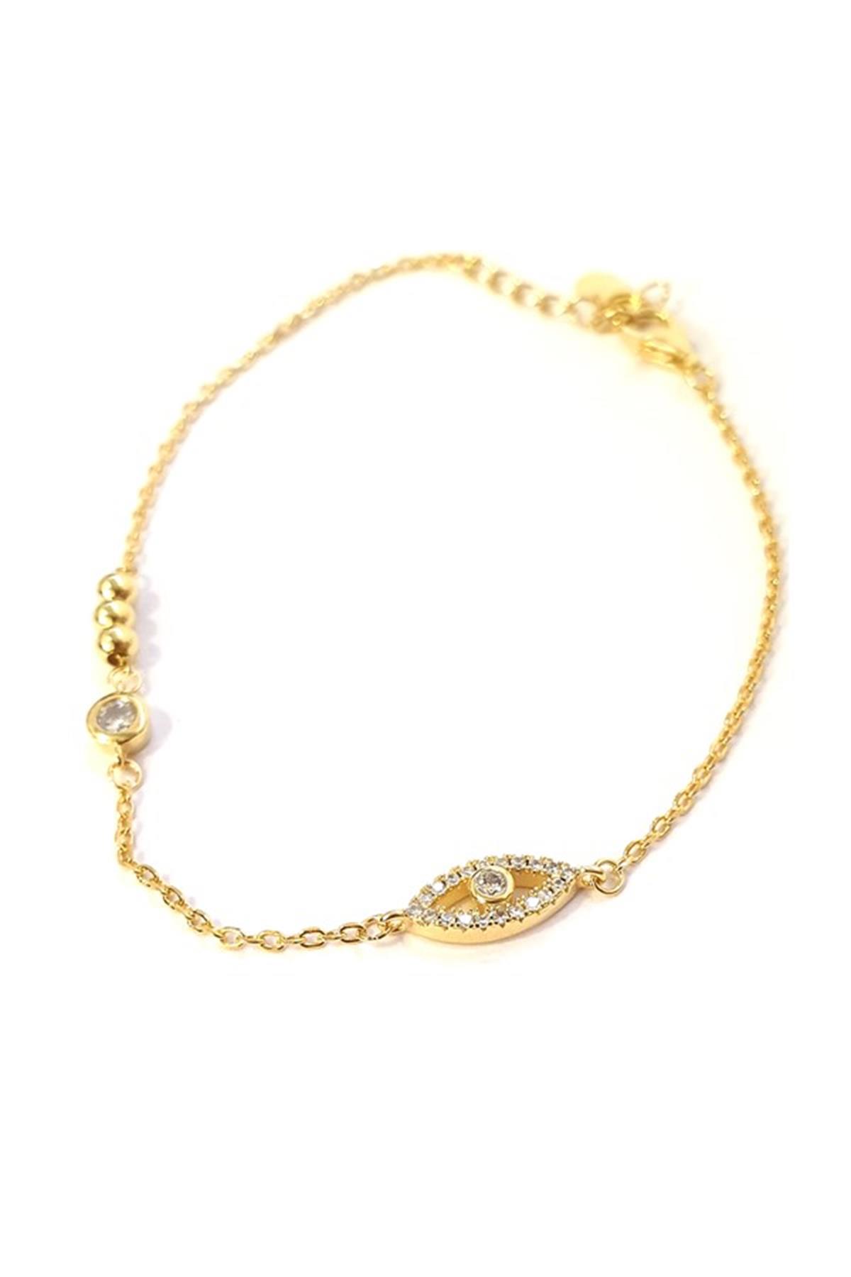 Zirkon Taşlı Toplu İthal Göz Bileklik