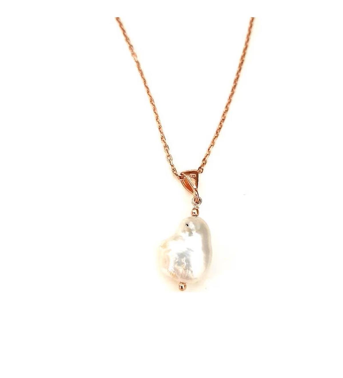  İncili Gümüş Kolye