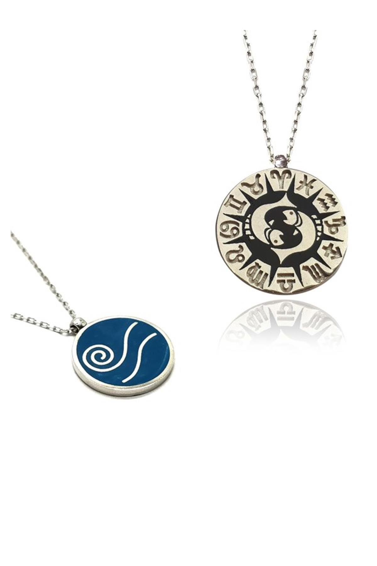 Balık Burcu Gümüş Kolye (Burç Kolye)