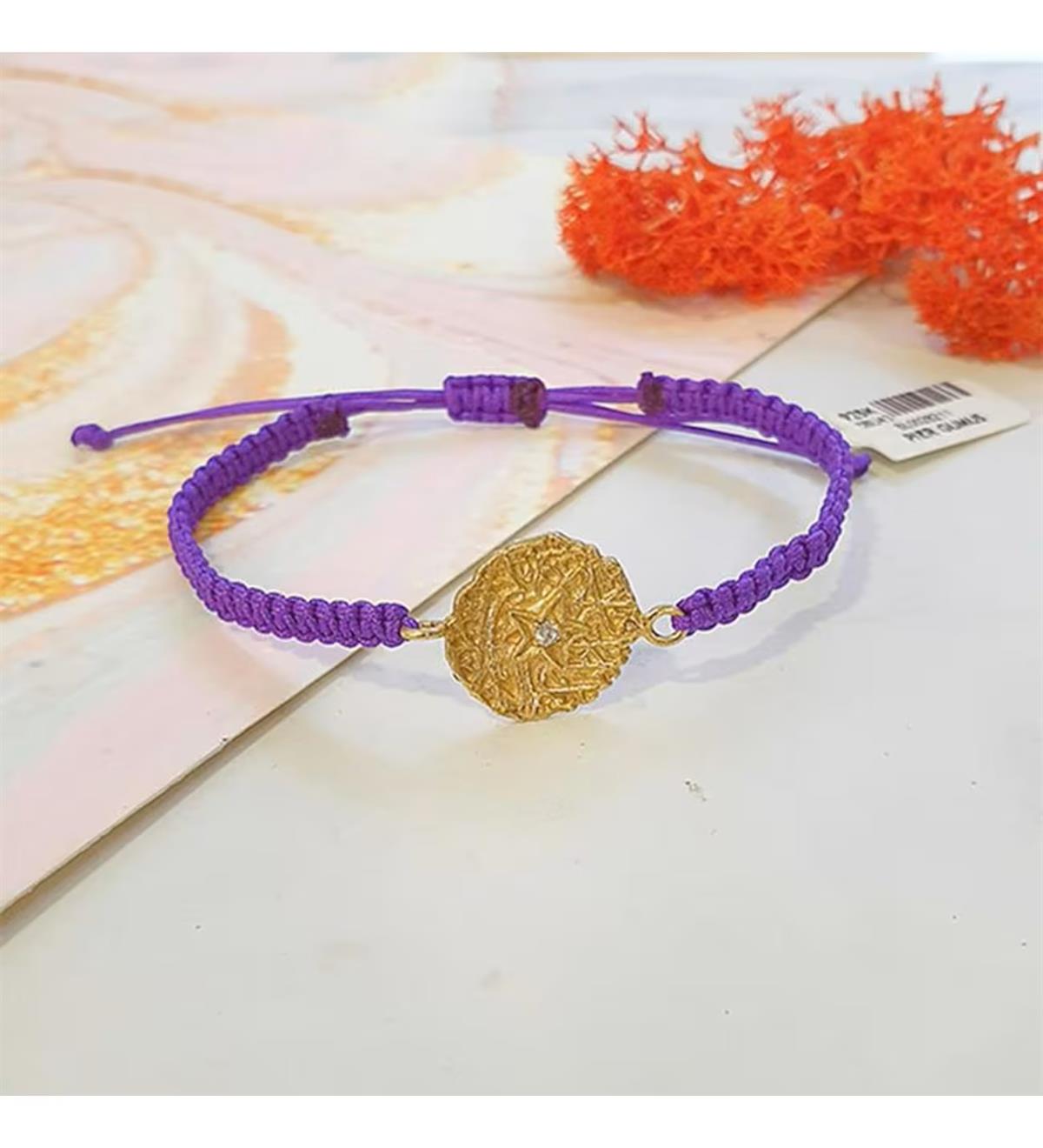 Gümüş Plaka Yıldız Bileklik