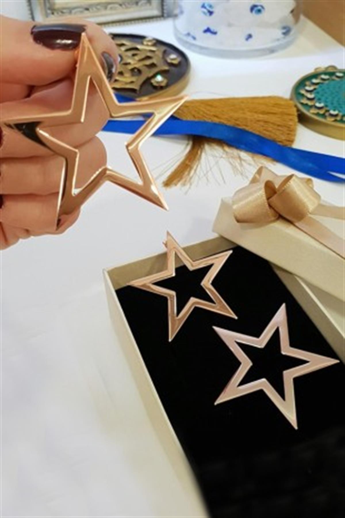 Gümüş Yıldız Küpe