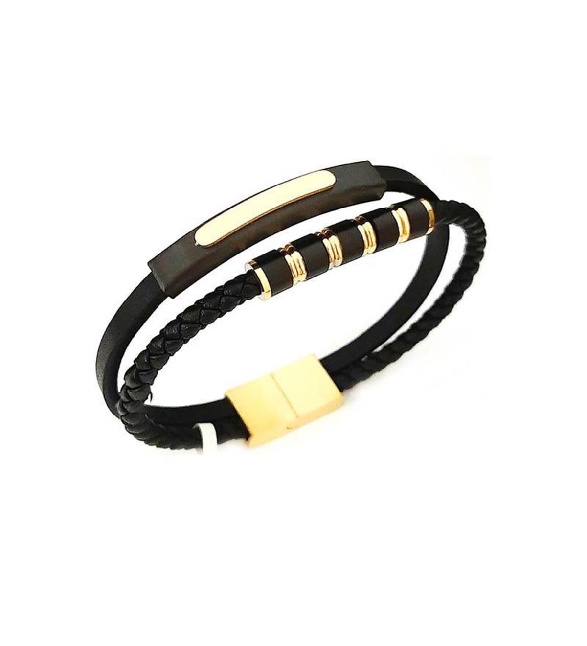 İkili Çelik Erkek Bileklik