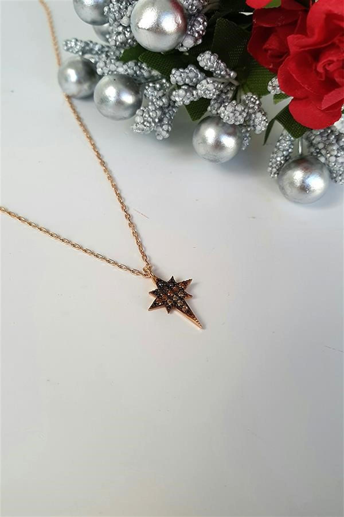 Kutup Kuzey Gümüş Yıldızı Kolye