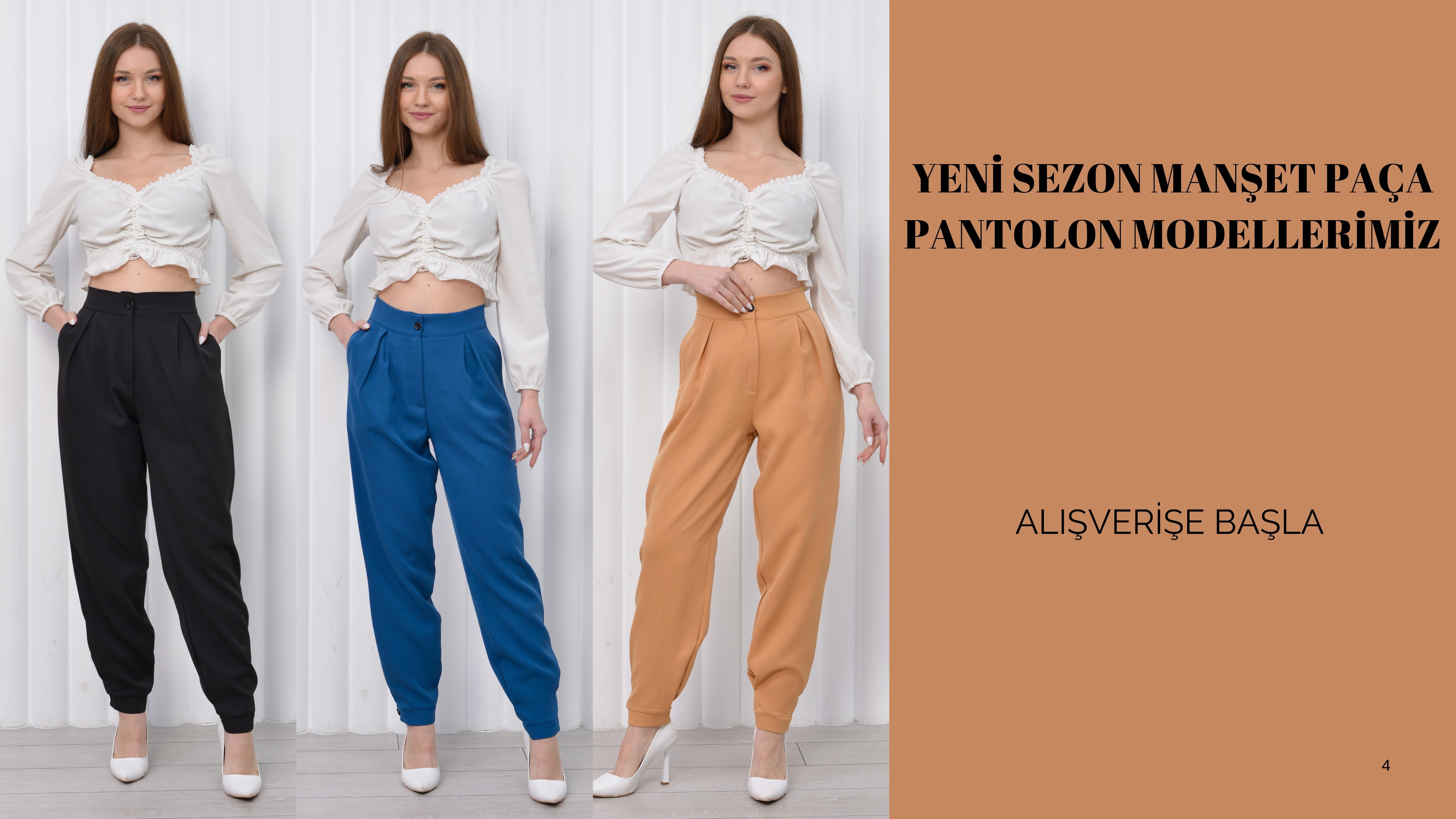 YENİ SEZON MANŞET PAÇA PANTOLON MODELLERİMİZ