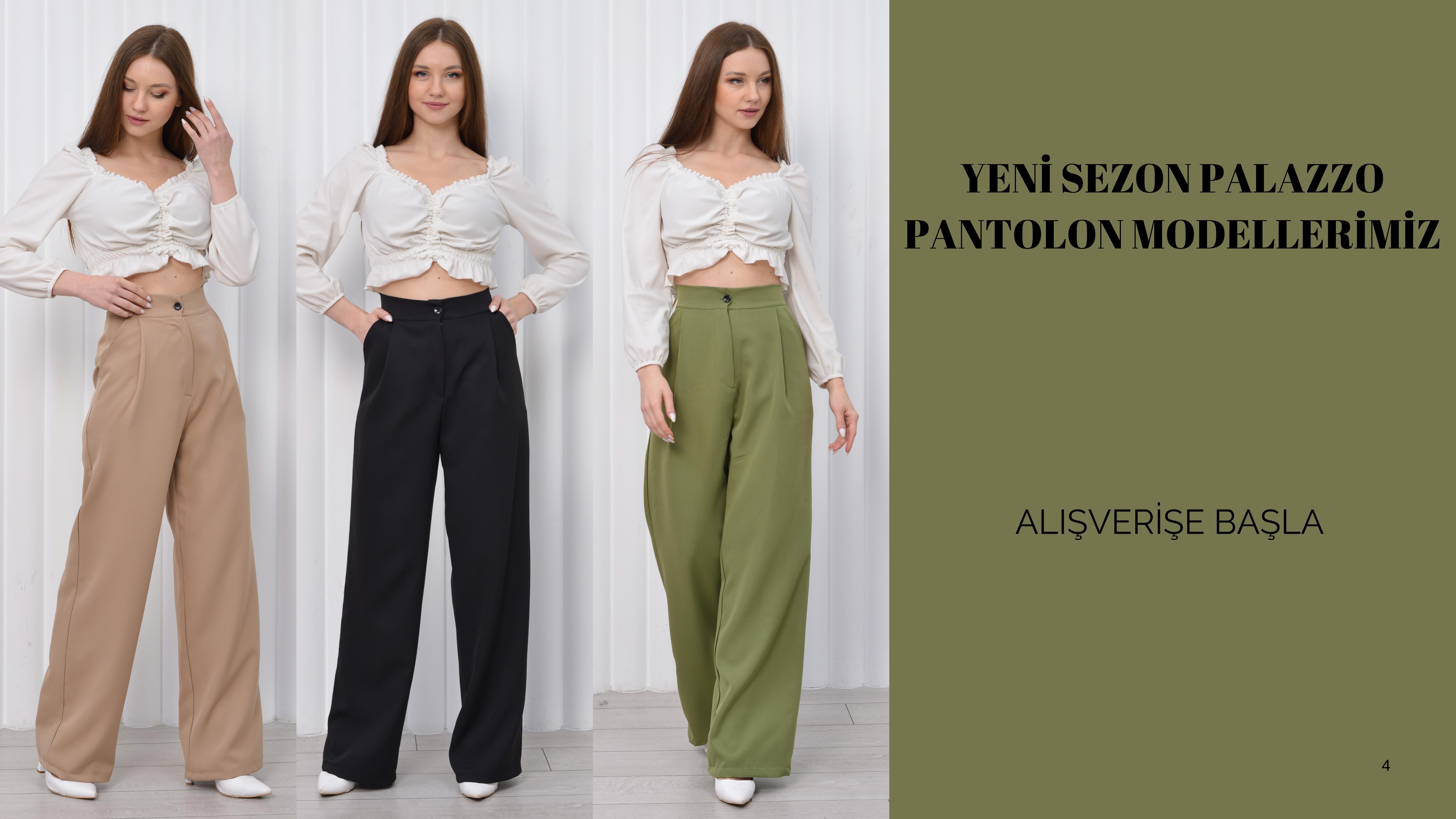 YENİ SEZON PALAZZO PANTOLON MODELLERİ