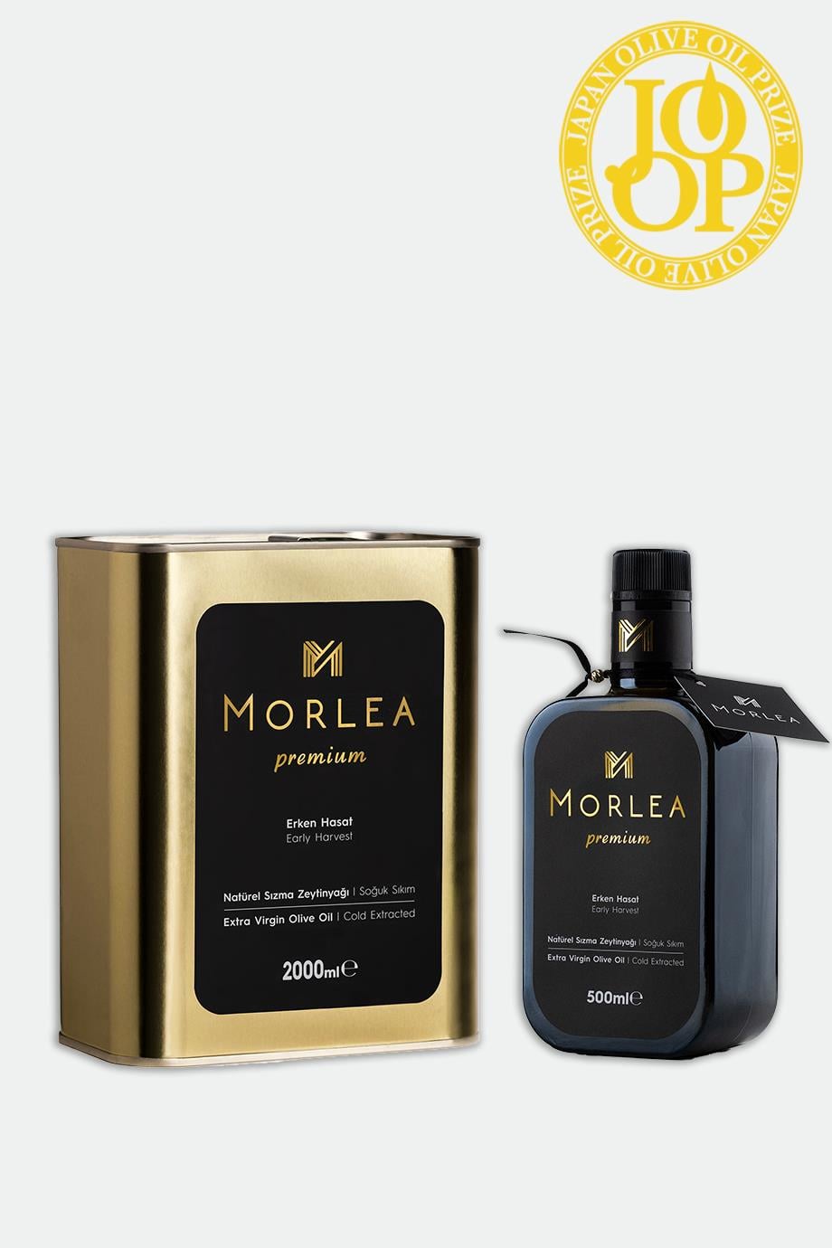 MORLEA Premium 1 Adet 500 ml 1 Adet 2 Lt Teneke Erken Hasat Soğuk Sıkım Naturel Sızma Zeytinyağı