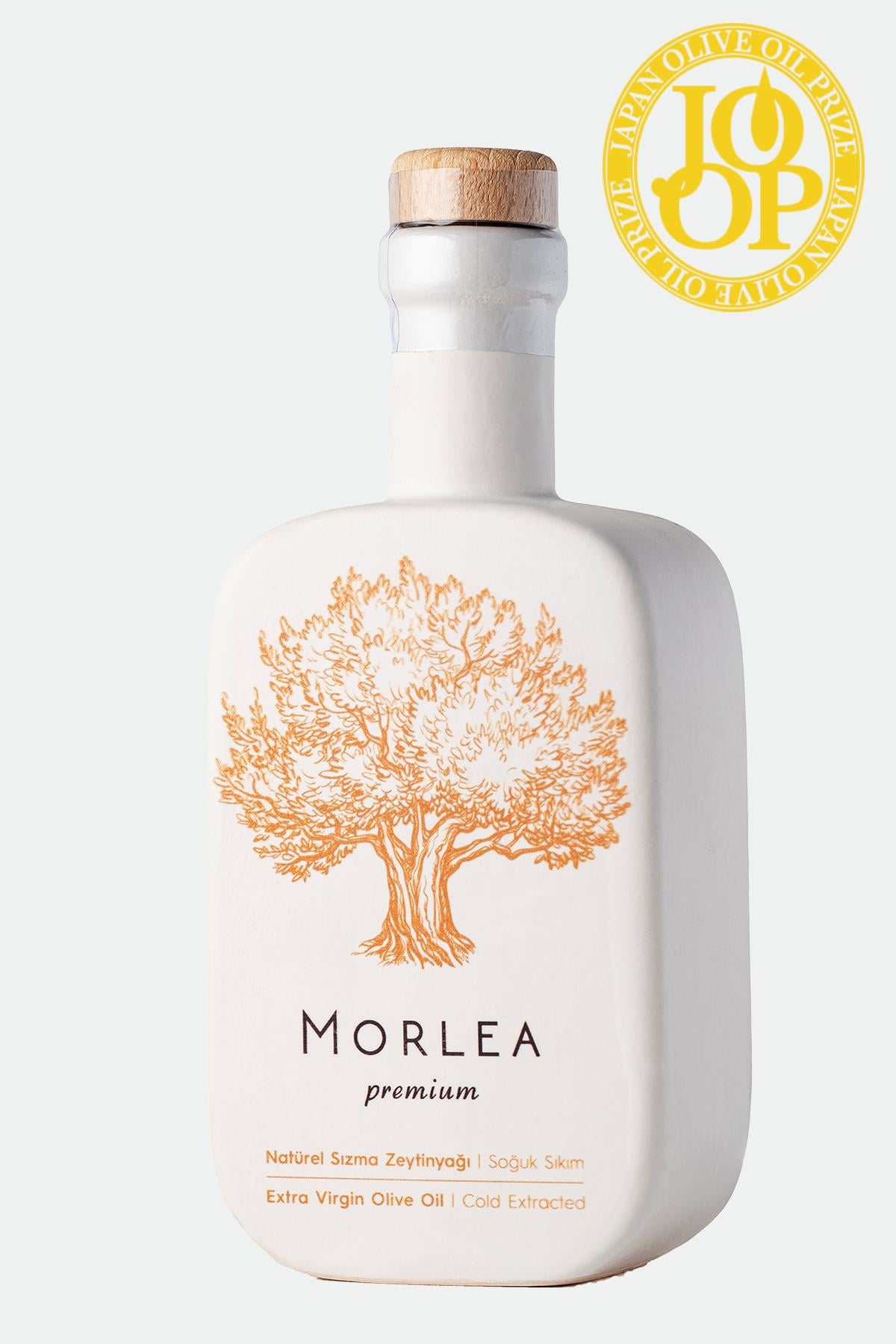 MORLEA Premium UV Baskı Seramik Şişeli Erken Hasat Soğuk Sıkım Naturel Sızma Zeytinyağı (470 ml)