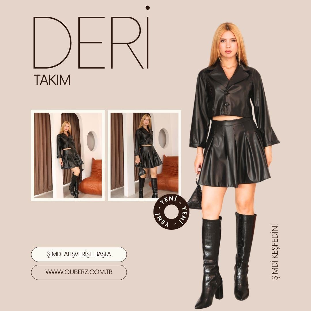 QUBERZ DERİ DERİ TAKIM