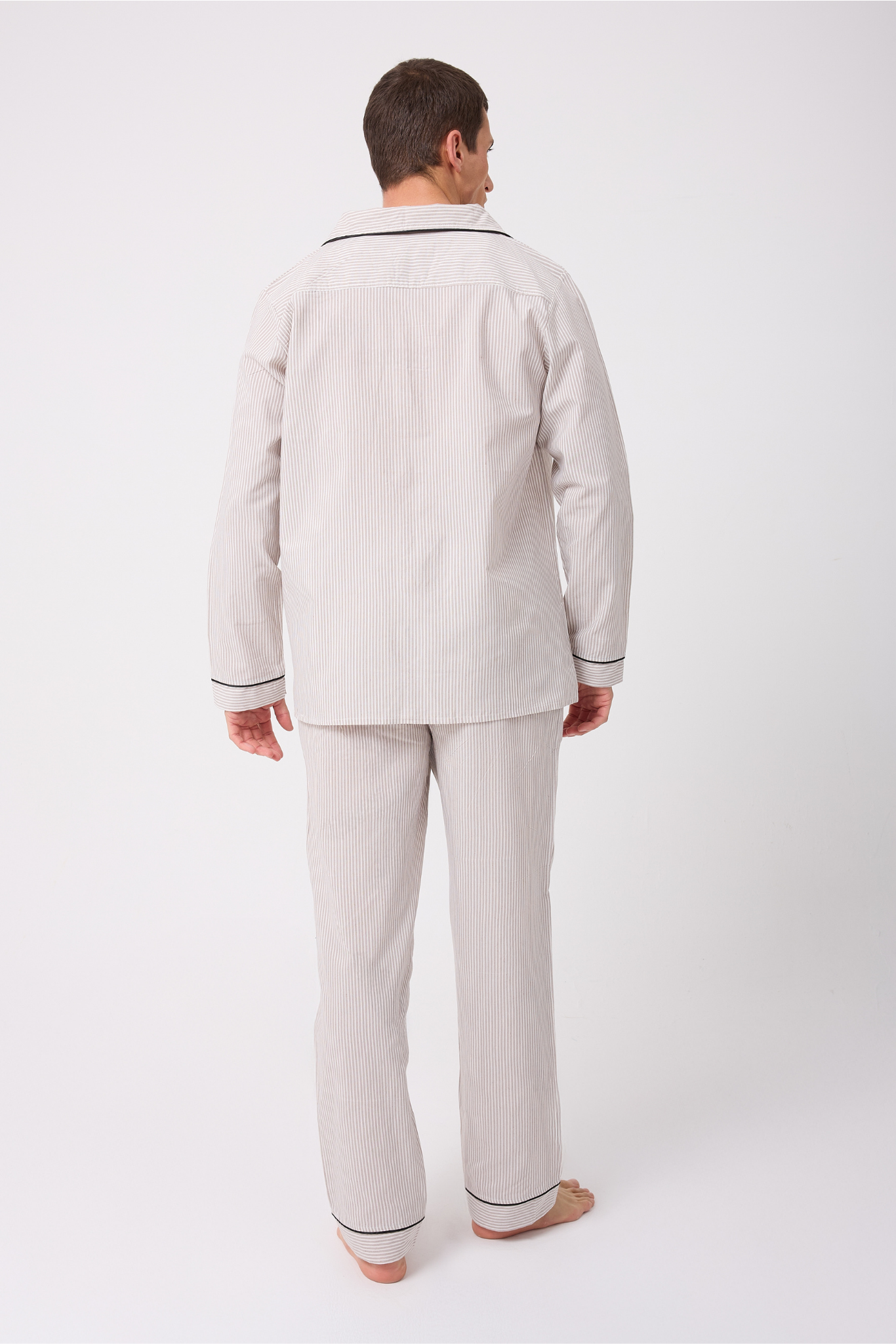 LESPADON MARISILK™ Premium Dokuma Uzun Kollu Uzun Paçalı Erkek Pijama Takımı